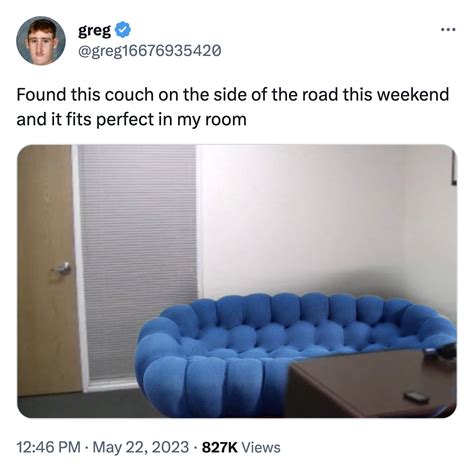 blue couch meme